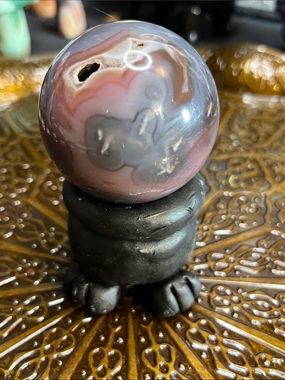 Swazi agate sphere